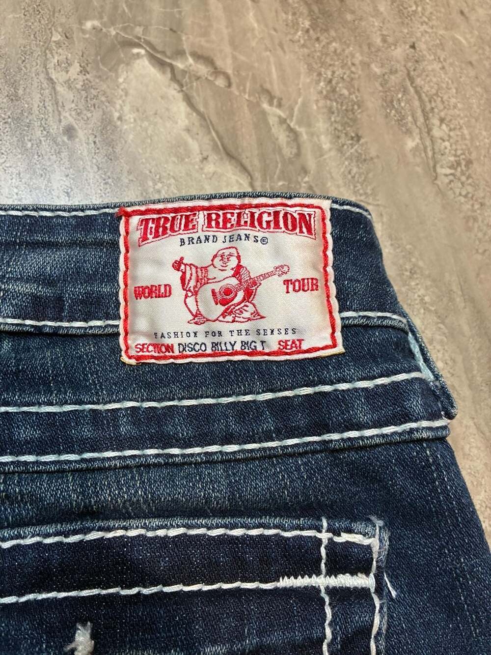 True Religion Brand Jeans Billy Super T Bootcut Denim Jeans Size 27 - Picture 7 of 7